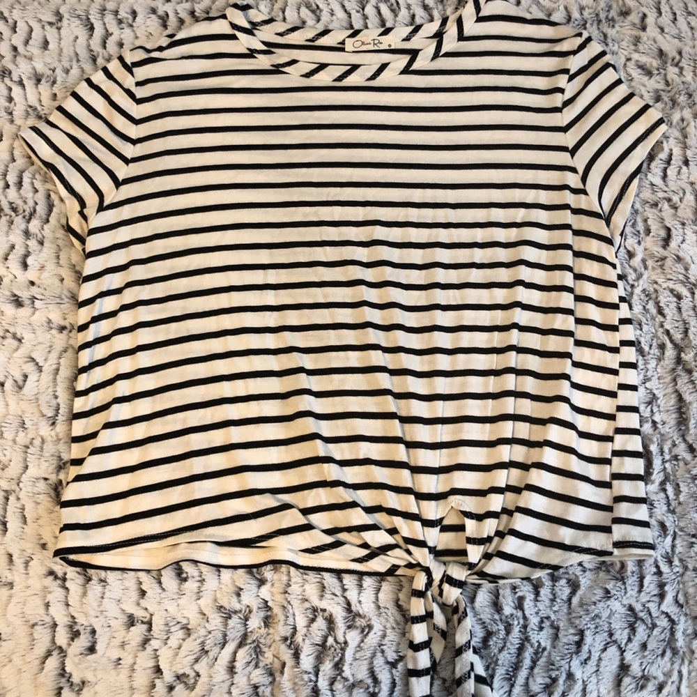 Olivia Rae tied shirt